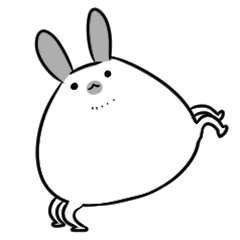 Fat ball rabbit