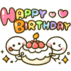 Stickman Happy Birthday Line Stickers Line Store