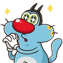 oggy animated stickers