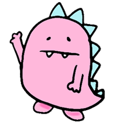 Pink Dinosaur MOMO-SAURUS Sticker