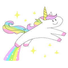 YAS,Queen!! Rainbow Unicorn