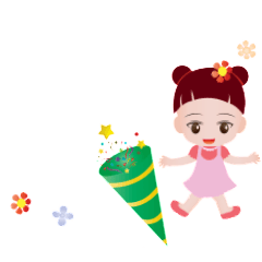 Cute girl Animated Sticker Collection
