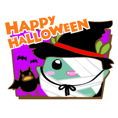 Mokera sticker Halloween version