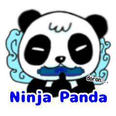 Ninja Panda Sticker (English)