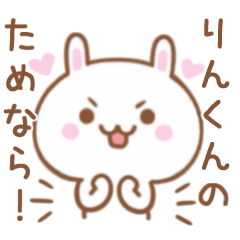 Lovely Rabbit Sticker Send To RINNKUNN