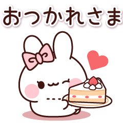Pink ribbon rabbit