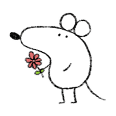 Daydreaming white mouse 2