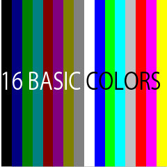 16 basic colors