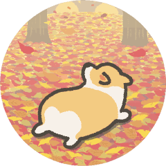 Autumn corgi animation stickers