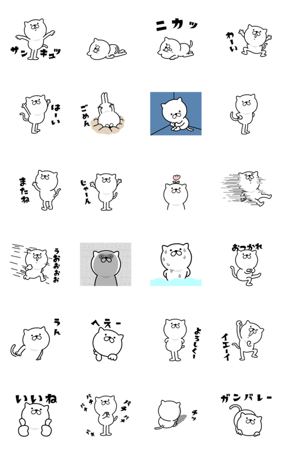 動く つかいやすいねこです 1 Lineクリエイターズスタンプ Stamplist