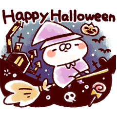 ねことうさぎのハロウィン Line スタンプ Line Store ねことうさぎのハロウィン Line スタンプ Line Store