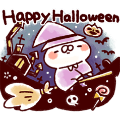 ねことうさぎのハロウィン Line スタンプ Line Store