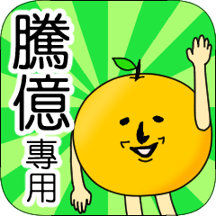 【騰億】專用 名字貼圖 橘子