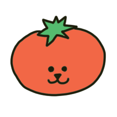 tomato dog greeting sticker