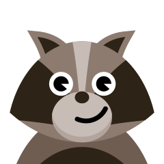 Coony : Cute Brown Raccoon