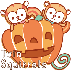 Sticker of Twin squirrels vol.4