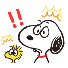 SNOOPY★ FUNNY FACES 애니메이션 스티커