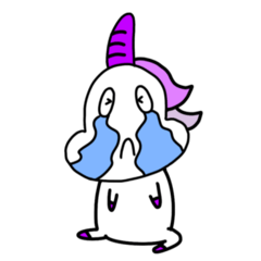 Cute and cute baby unicorn