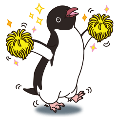 Sticker of Adelie penguin.2 (English)