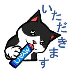Mask cat sticker