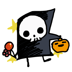 Cute little skeleton for Halloween