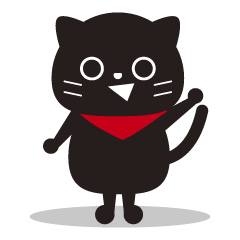 意外と表情豊かな黒猫ちゃんスタンプ