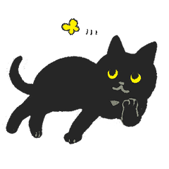 Utamaro the black cat