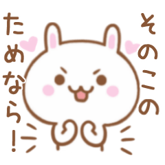 Lovely Rabbit Sticker Send To SONOKO