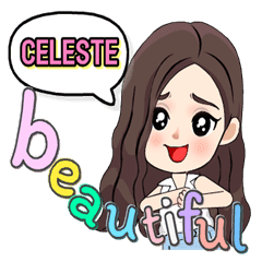 Celeste Most Beautiful English Line Stickers Line Store