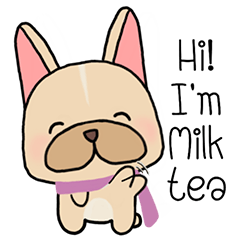 French Bulldog : Milk tea