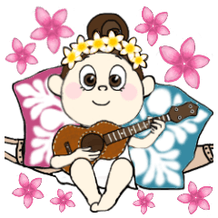 Hawaiian ver. smile girl ukulele