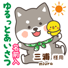 [MIURA]Lovely black dog.Shiba Inu