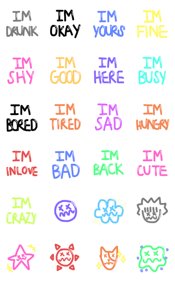 I Am Lineクリエイターズスタンプ Stamplist