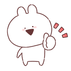 Extermely Laid Back Rabbit Line Stickers Line Store