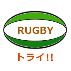 Rugby Sticker Japanese Ver.