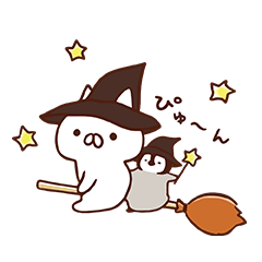 Penguin and Cat Days' Autumn Stickers