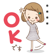 Girl custom stickers