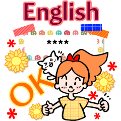 English greeting of custom stickers (ja)