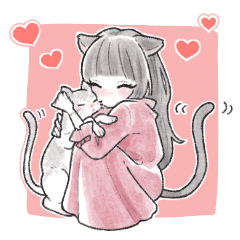 ふんわり 猫系女子 Line スタンプ Line Store ふんわり 猫系女子 Line スタンプ Line Store