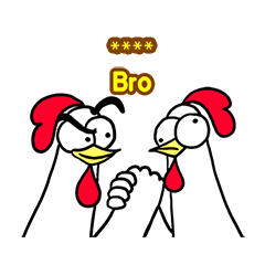 Chicken Bro Custom Stickers