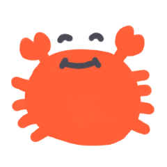 Cute Crab Sticker