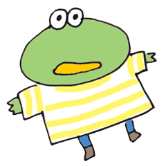 mato's sticker 5 -frog-
