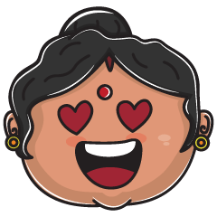 Indian Aunty Ji Stickers