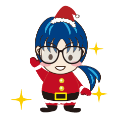 藍髮妹日常(眼鏡版)-聖誕&新年快樂