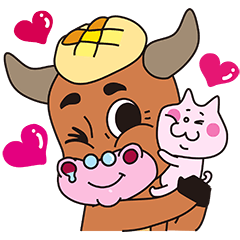 The MooMeow cow and cat couple's life