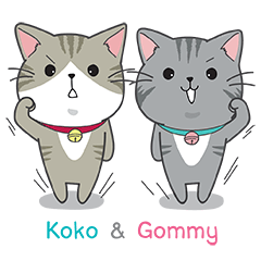 Koko & Gommy Two cute cats [ENG.]