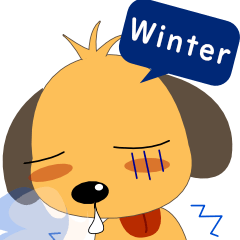 Dog in Winter by English