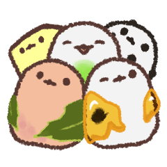 A small bird like Japanese sweets