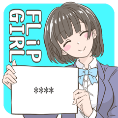 Flip Girl Custom Sticker "School"