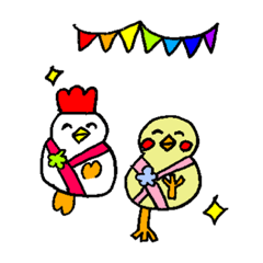 Hiyori's Pyoko and Koke Stamp